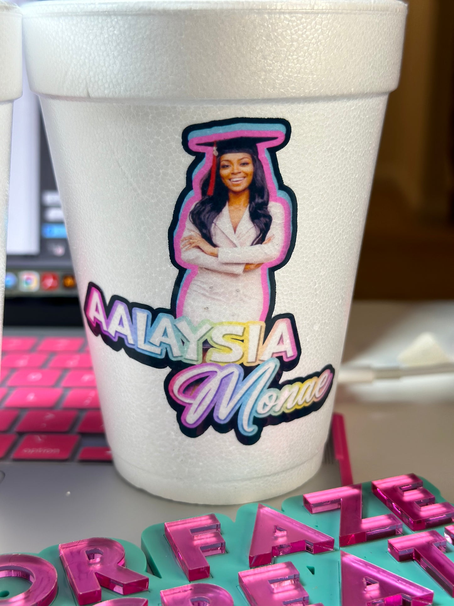 Custom Foam Cups- SOLD BY THE DOZEN ONLY